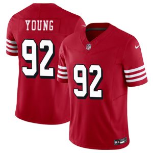 Men's San Francisco 49ers #92 Chase Young New Red 2023 F.U.S.E. Stitched Football Jersey - Custom Name
