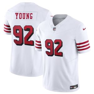 Men's San Francisco 49ers #92 Chase Young New White 2023 F.U.S.E. Stitched Football Jersey - Custom Name