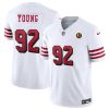 Men's San Francisco 49ers #92 Chase Young New White 2023 F.U.S.E. With John Madden Patch Vapor Limited Stitched Football Jersey - Custom Name