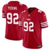 Men's San Francisco 49ers #92 Chase Young Red 2023 F.U.S.E. Stitched Football Jersey - Custom Name