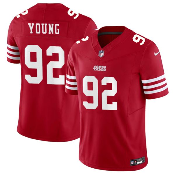 Men's San Francisco 49ers #92 Chase Young Red 2023 F.U.S.E. Stitched Football Jersey - Custom Name