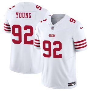 Men's San Francisco 49ers #92 Chase Young White 2023 F.U.S.E. Stitched Football Jersey - Custom Name