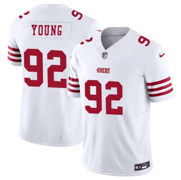 Men's San Francisco 49ers #92 Chase Young White 2023 F.U.S.E. Stitched Football Jersey - Custom Name