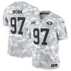 Men's San Francisco 49ers #97 Nick Bosa 2024 F.U.S.E Arctic Camo Salute to Service Limited Stitched Football Jersey - Custom Name