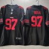 Men's San Francisco 49ers #97 Nick Bosa Black 2023 F.U.S.E. Vapor Untouchable Limited Stitched Football Jersey - Custom Name