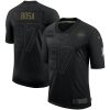 Men's San Francisco 49ers #97 Nick Bosa Black NFL 2020 Salute To Service Limited Stitched Jersey - Custom Name