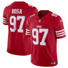 Men's San Francisco 49ers #97 Nick Bosa Red 2023 F.U.S.E. Vapor Untouchable Limited Stitched Football Jersey - Custom Name