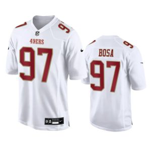 Men's San Francisco 49ers #97 Nick Bosa White Fashion Vapor Untouchable Limited Stitched Football Jersey - Custom Name