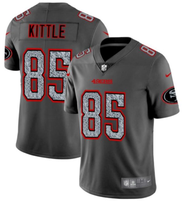 Men's San Francisco 49ers Active Player Custom 2019 Gray Fashion Static Limited Stitched Football Jersey - Custom Name