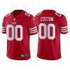 Men's San Francisco 49ers Active Player Custom 2022 New Scarlet Vapor Untouchable Stitched Football Jersey - Custom Name