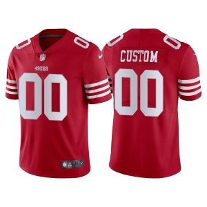 Men's San Francisco 49ers Active Player Custom 2022 New Scarlet Vapor Untouchable Stitched Football Jersey - Custom Name