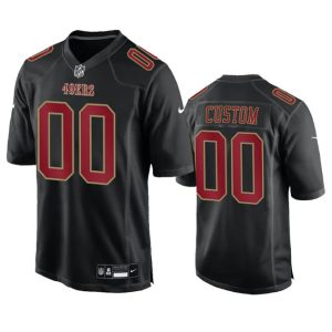 Men's San Francisco 49ers Active Player Custom Black Fashion Vapor Untouchable Limited Stitched Football Jersey - Custom Name