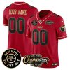 Men's San Francisco 49ers Active Player Custom Red Faithful & 2023 F.U.S.E. West Champions Patch Vapor Limited Stitched Football Jersey1 - Custom Name