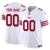 Men's San Francisco 49ers Active Player Custom White 2023 F.U.S.E. Vapor Untouchable Limited Stitched Football Jersey - Custom Name