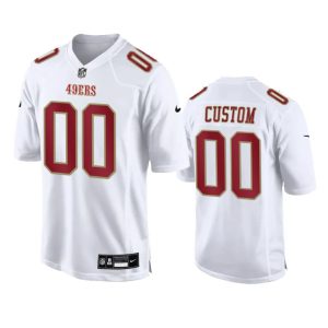 Men's San Francisco 49ers Active Player Custom White Fashion Vapor Untouchable Limited Stitched Football Jersey - Custom Name