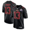 Men's San Francisco 49ers Customized Black 2024 Super Bowl LVIII Patch Stitched Game Jersey - Custom Name
