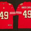 Men's San Francisco 49ers NINER EMPIRE Throwback Stitched Jersey - Custom Name