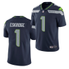 Men's Seattle Seahawks #1 D'Wayne Eskridge Navy Vapor Untouchable Limited Stitched Jersey - Custom Name