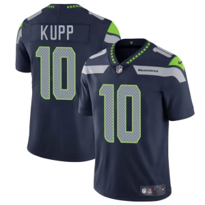 Men's Seattle Seahawks #10 Cooper Kupp Navy 2024 Vapor Limited Stitched Football Jersey - Custom Name