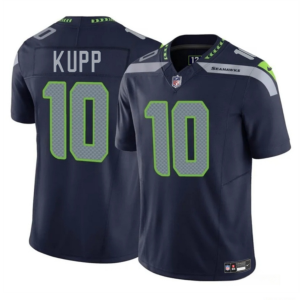 Men's Seattle Seahawks #10 Cooper Kupp Navy 2025 F.U.S.E Vapor Limited Stitched Football Jersey - Custom Name