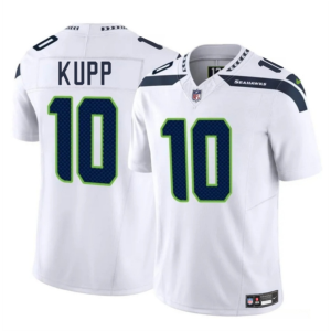 Men's Seattle Seahawks #10 Cooper Kupp White 2025 F.U.S.E. Vapor Limited Stitched Football Jersey - Custom Name
