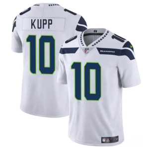 Men's Seattle Seahawks #10 Cooper Kupp White 2025 Vapor Limited Stitched Football Jersey - Custom Name