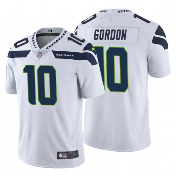 Men's Seattle Seahawks #10 Josh Gordon White NFL Vapor Untouchable Limited Stitched Jersey - Custom Name