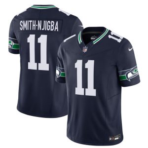 Men's Seattle Seahawks #11 Jaxon Smith-Njigba 2023 F.U.S.E. Navy Limited Stitched Football Jersey - Custom Name