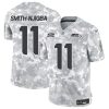 Men's Seattle Seahawks #11 Jaxon Smith-Njigba 2024 F.U.S.E Arctic Camo Salute to Service Limited Stitched Football Jersey - Custom Name