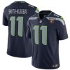 Men's Seattle Seahawks #11 Jaxon Smith-Njigba Navy 2023 F.U.S.E. With John Madden Patch Vapor Limited Stitched Football Jersey - Custom Name