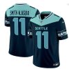 Men's Seattle Seahawks #11 Jaxon Smith-Njigba Navy Blue F.U.S.E. 'Seattle City' Vapor Limited Stitched Football Jersey - Custom Name