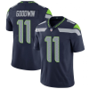 Men's Seattle Seahawks #11 Marquise Goodwin Navy Vapor Untouchable Limited Stitched Jersey - Custom Name