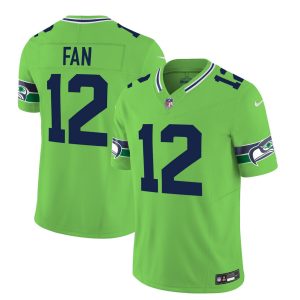 Men's Seattle Seahawks #12 Fan 2023 F.U.S.E. Green Limited Stitched Football Jersey - Custom Name