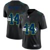 Men's Seattle Seahawks #14 D.K. Metcalf 2020 Black NFL Shadow Logo Limited Stitched Jersey - Custom Name