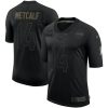 Men's Seattle Seahawks #14 D.K. Metcalf Black NFL 2020 Salute To Service Limited Stitched Jersey - Custom Name