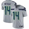 Men's Seattle Seahawks #14 D.K. Metcalf Gray NFL Vapor Untouchable Limited Stitched Jersey - Custom Name