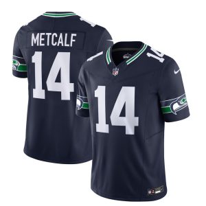 Men's Seattle Seahawks #14 DK Metcalf 2023 F.U.S.E. Navy Limited Stitched Football Jersey - Custom Name