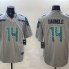 Men's Seattle Seahawks #14 Sam Darnold Grey 2025 Vapor Limited Stitched Football Jersey - Custom Name