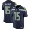 Men's Seattle Seahawks #15 P.J. Walker Navy Vapor Limited Stitched Football Jersey - Custom Name