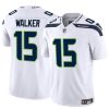 Men's Seattle Seahawks #15 P.J. Walker White 2024 F.U.S.E Vapor Limited Stitched Football Jersey - Custom Name