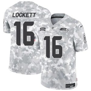 Men's Seattle Seahawks #16 Tyler Lockett 2024 F.U.S.E Arctic Camo Salute to Service Limited Stitched Football Jersey - Custom Name