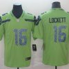 Men's Seattle Seahawks #16 Tyler Lockett Green Vapor Untouchable Limited Stitched NFL Jersey - Custom Name