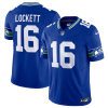 Men's Seattle Seahawks #16 Tyler Lockett Royal 2023 F.U.S.E. Vapor Limited Throwback Stitched Jersey - Custom Name