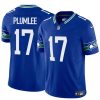 Men's Seattle Seahawks #17 John Rhys Royal 2024 F.U.S.E Throwback Vapor Limited Stitched Football Jersey - Custom Name