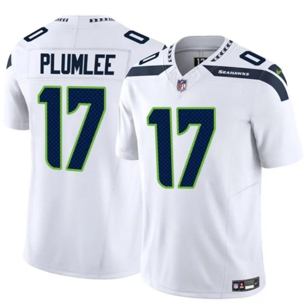 Men's Seattle Seahawks #17 John Rhys White 2024 F.U.S.E Vapor Limited Stitched Football Jersey - Custom Name