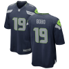 Men's Seattle Seahawks #19 Jake Bobo Navy Stitched Game Jersey - Custom Name