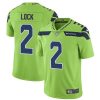 Men's Seattle Seahawks #2 Drew Lock Green Vapor Untouchable Limited Stitched Jersey - Custom Name