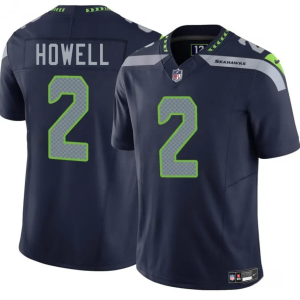 Men's Seattle Seahawks #2 Sam Howell Navy 2025 F.U.S.E. Vapor Limited Stitched Football Jersey - Custom Name