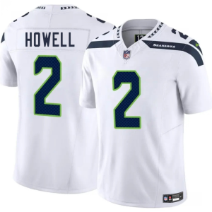 Men's Seattle Seahawks #2 Sam Howell White 2025 F.U.S.E. Vapor Limited Stitched Football Jersey - Custom Name