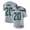 Men's Seattle Seahawks #20 Rashaad Penny Grey Vapor Untouchable Limited Stitched Jersey - Custom Name